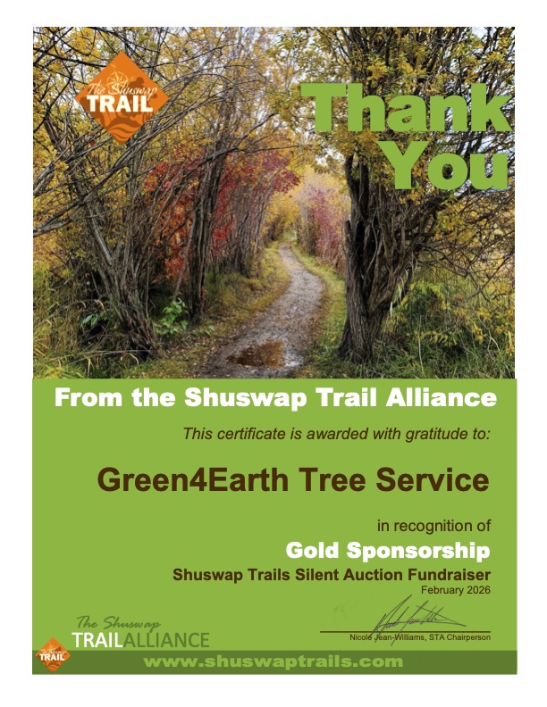Shuswap Trails Society Gold Sponsorship 2026